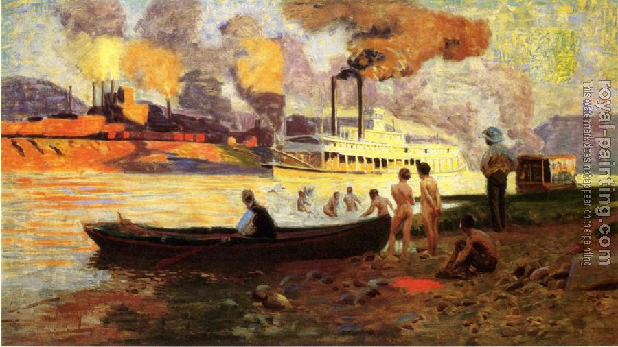 Thomas Pollock Anschutz : Steamboat on the Ohio